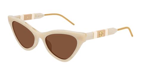 gucci brown cat eye sunglasses|gucci cat eye sunglasses beige.